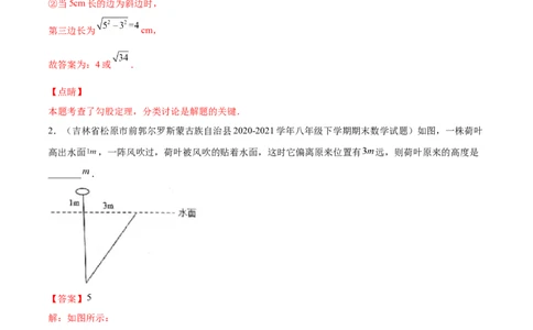 专练04填空题-基础（30题）-八年级数学上学期期末考点必杀200题（北师大版）（解析版）_北师大初中数学_8上-北师大版初中数学_旧版_05习题试卷_5专项练习