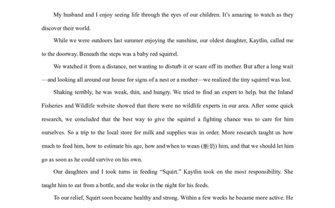 专题19读后续写（新高考）（解析版）_03高考英语_新高考复习资料_2024年新高考资料_专项复习资料_完五年（2019-2023）高考真题分项汇编（新高考）