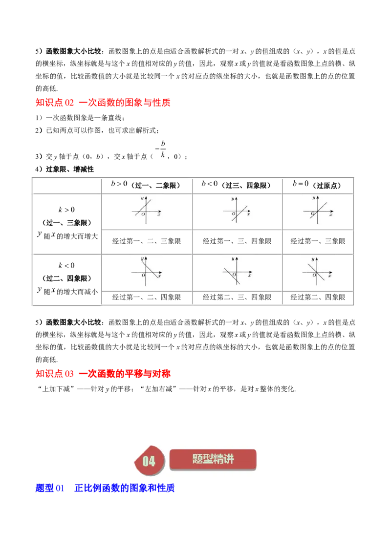 4.3讲一次函数的图象和性质(8类热点题型讲练)（解析版）_北师大初中数学_8上-北师大版初中数学_旧版_05习题试卷_帮课堂2023-2024学年八年级数学上册同步学与练（北师大版）