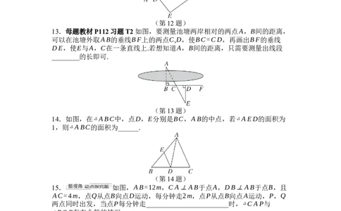 2024-2025学年北师大版数学七年级下册第四章三角形综合素质评价单元测试（含答案）_北师大初中数学_7下-北师大版初中数学_7下-初中数学北师大版（2025春季新版）持续更新_6.习题试卷