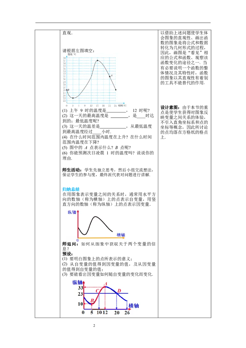3.3第1课时曲线型图象教案_北师大初中数学_7下-北师大版初中数学_7下-初中数学北师大版（旧版）赠送_01课件+教案+学案新课标_教案_3.BS七下第三章变量之间的关系教案