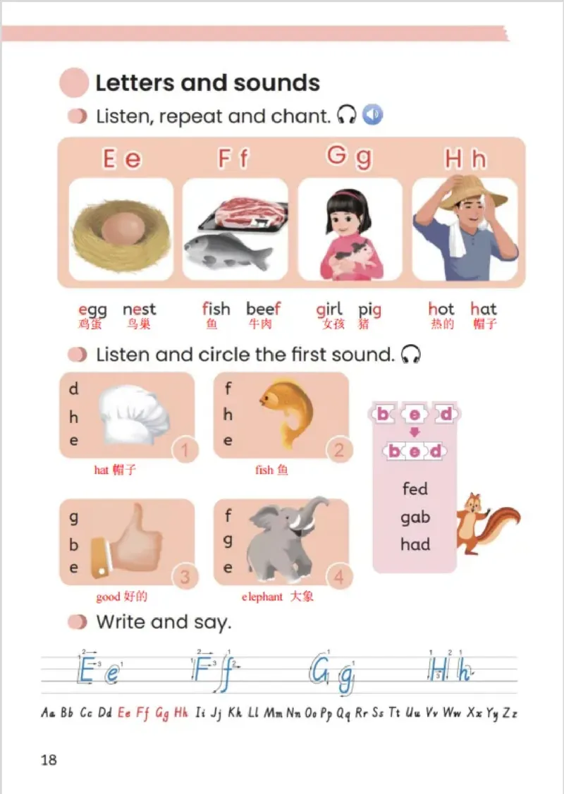 小学英语PEP3年级上册课堂笔记（24秋新教材）A4版_26春四年级上下册人教版_四上英语合集人教版PEP英语四年级上册新教材（教学视频+课件+动画+音频+练习+教案）_17练习资料