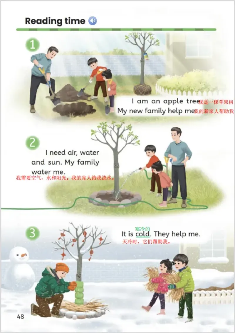 小学英语PEP3年级上册课堂笔记（24秋新教材）A4版_26春四年级上下册人教版_四上英语合集人教版PEP英语四年级上册新教材（教学视频+课件+动画+音频+练习+教案）_17练习资料