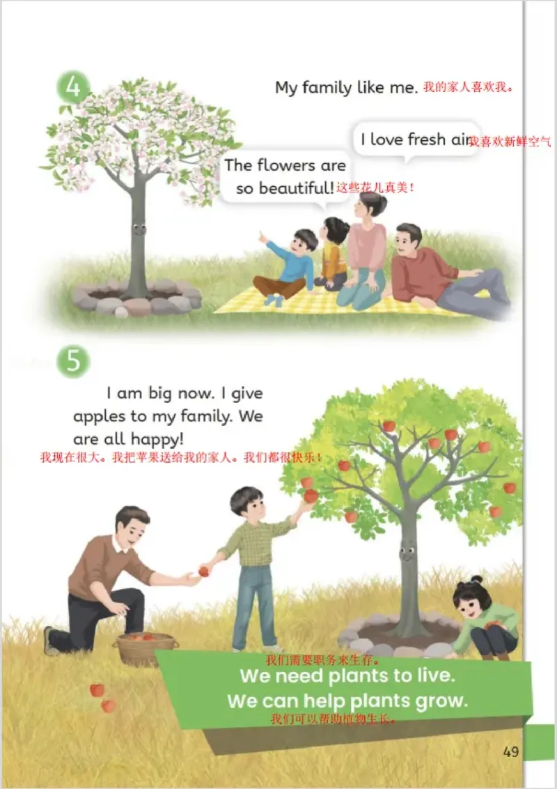 小学英语PEP3年级上册课堂笔记（24秋新教材）A4版_26春四年级上下册人教版_四上英语合集人教版PEP英语四年级上册新教材（教学视频+课件+动画+音频+练习+教案）_17练习资料