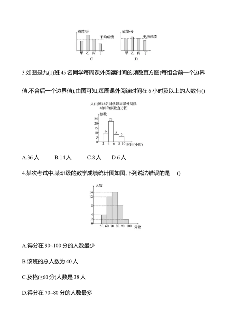 6.3　数据的表示-学生版_北师大初中数学_7上-北师大版初中数学_7上-初中数学北师大（2024新版）持续更新_06习题试卷_同步练习