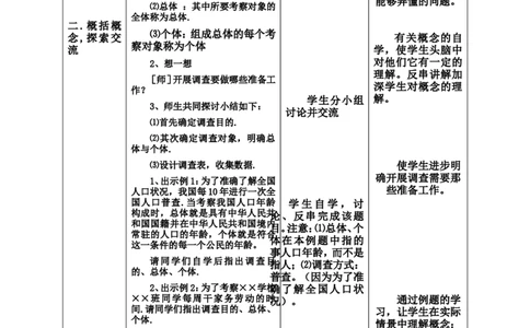 6.2普查和抽样调查2_北师大初中数学_7上-北师大版初中数学_7上-初中数学北师大（旧版）赠送_03教案_全册教案3（赠送）