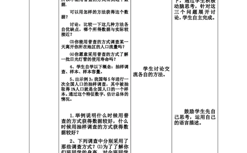 6.2普查和抽样调查2_北师大初中数学_7上-北师大版初中数学_7上-初中数学北师大（旧版）赠送_03教案_全册教案3（赠送）