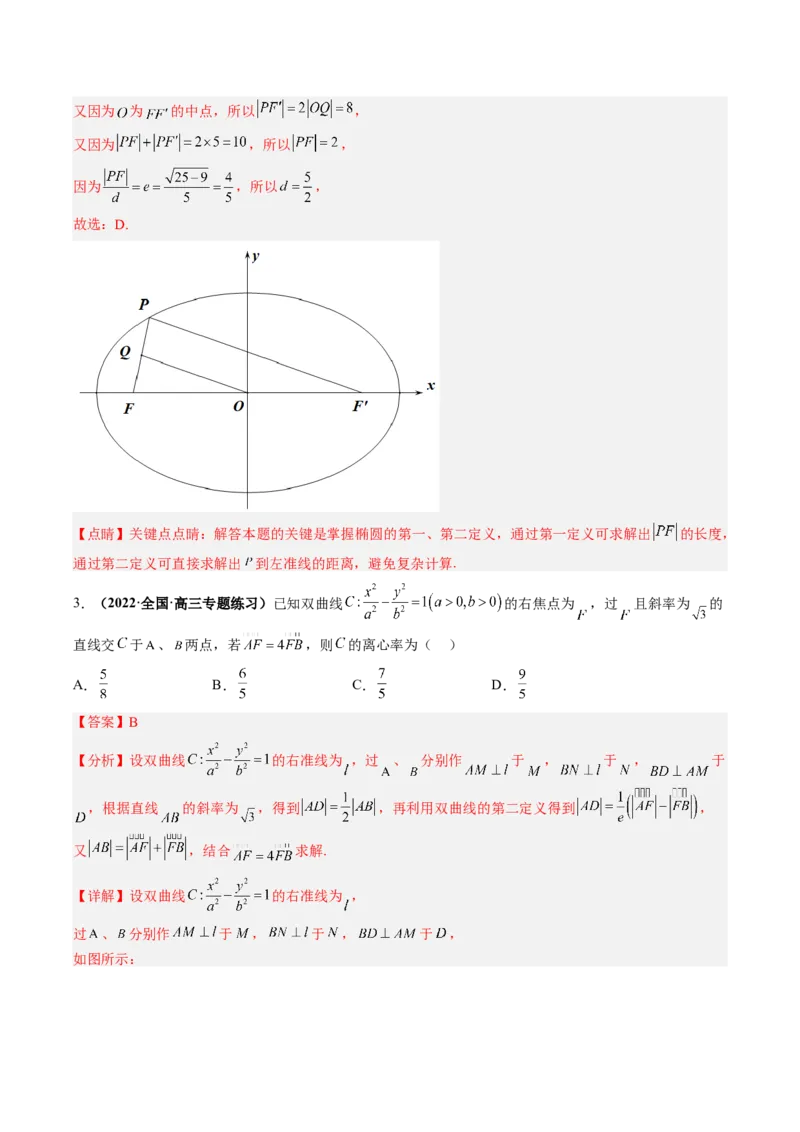 专题16圆锥曲线中的范围与最值问题、探索性问题（解析版）_02高考数学_通用版（老高考）复习资料_2023年复习资料_二轮复习
