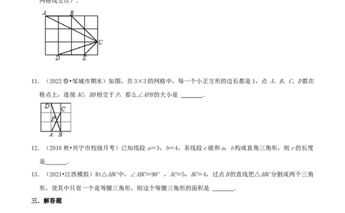 专题03勾股定理的逆定理综合题（原卷版）_北师大初中数学_8上-北师大版初中数学_旧版_06专项讲练_培优方案2022-2023学年八年级数学上册章节重点复习考点讲义（北师大版）