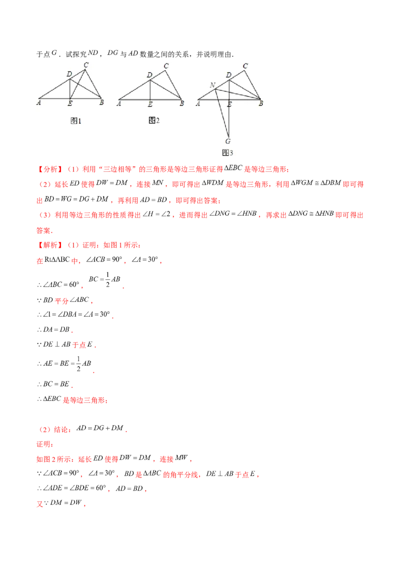 专题1.10第1章三角形的证明单元测试（培优提升卷）-八年级数学下册尖子生同步培优题典（解析版）北师大版_北师大初中数学_8下-北师大版初中数学_旧版-可参考_05习题试卷