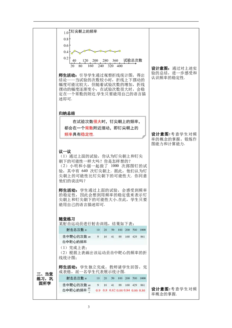 6.2第1课时抛图钉试验_北师大初中数学_7下-北师大版初中数学_7下-初中数学北师大版（旧版）赠送_01课件+教案+学案新课标_教案_6.BS七下第六章概率初步