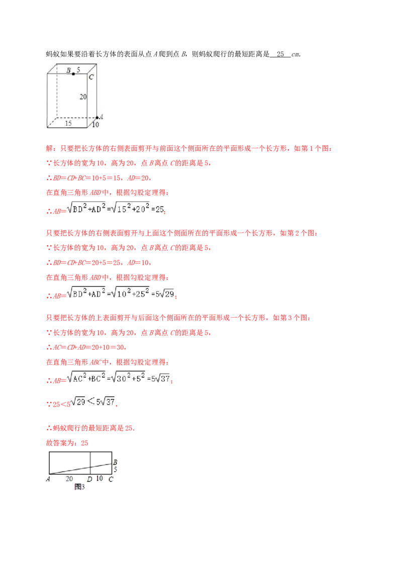 专题04勾股定理的应用综合题（解析版）_北师大初中数学_8上-北师大版初中数学_旧版_06专项讲练_培优方案2022-2023学年八年级数学上册章节重点复习考点讲义（北师大版）