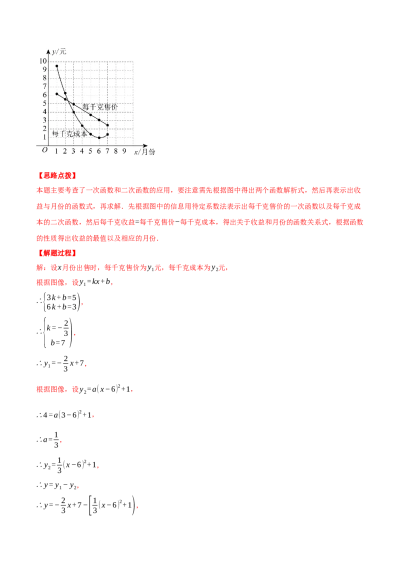 专题22.5销售利润问题&mdash;&mdash;二次函数的应用（压轴题专项讲练）（人教版）（教师版）_初中数学_九年级数学上册（人教版）_压轴题专项-V5_2025版
