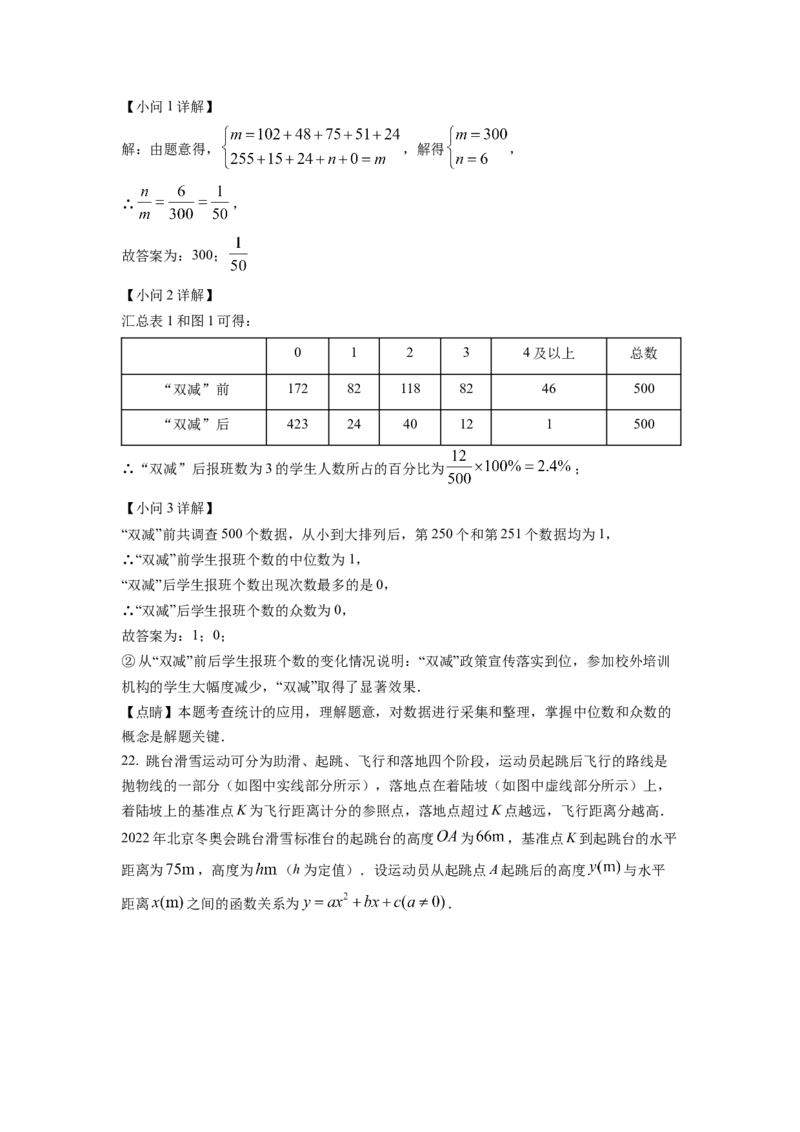 精品解析：2022年江西省中考数学真题（解析版）_初中数学_九年级数学下册（人教版）_全国各地数学中考真题_2022年全国中考数学真题145份