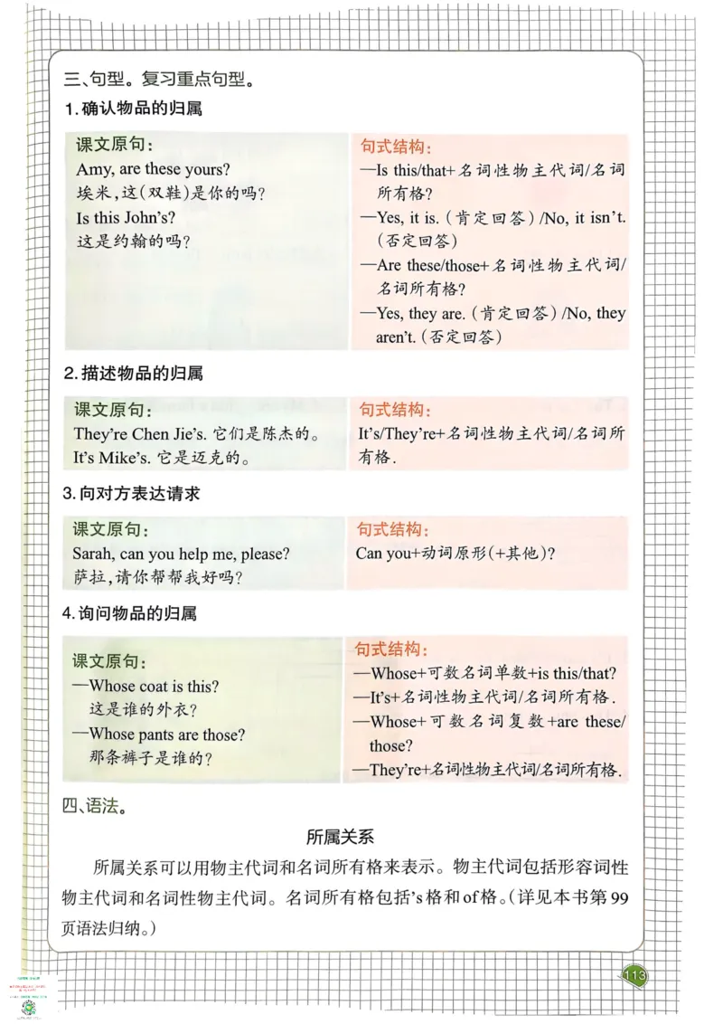 四年级英语下册25春人教PEP版《一本预习笔记》_26春四年级上下册人教版_四上英语合集人教版PEP英语四年级上册新教材（教学视频+课件+动画+音频+练习+教案）_17练习资料