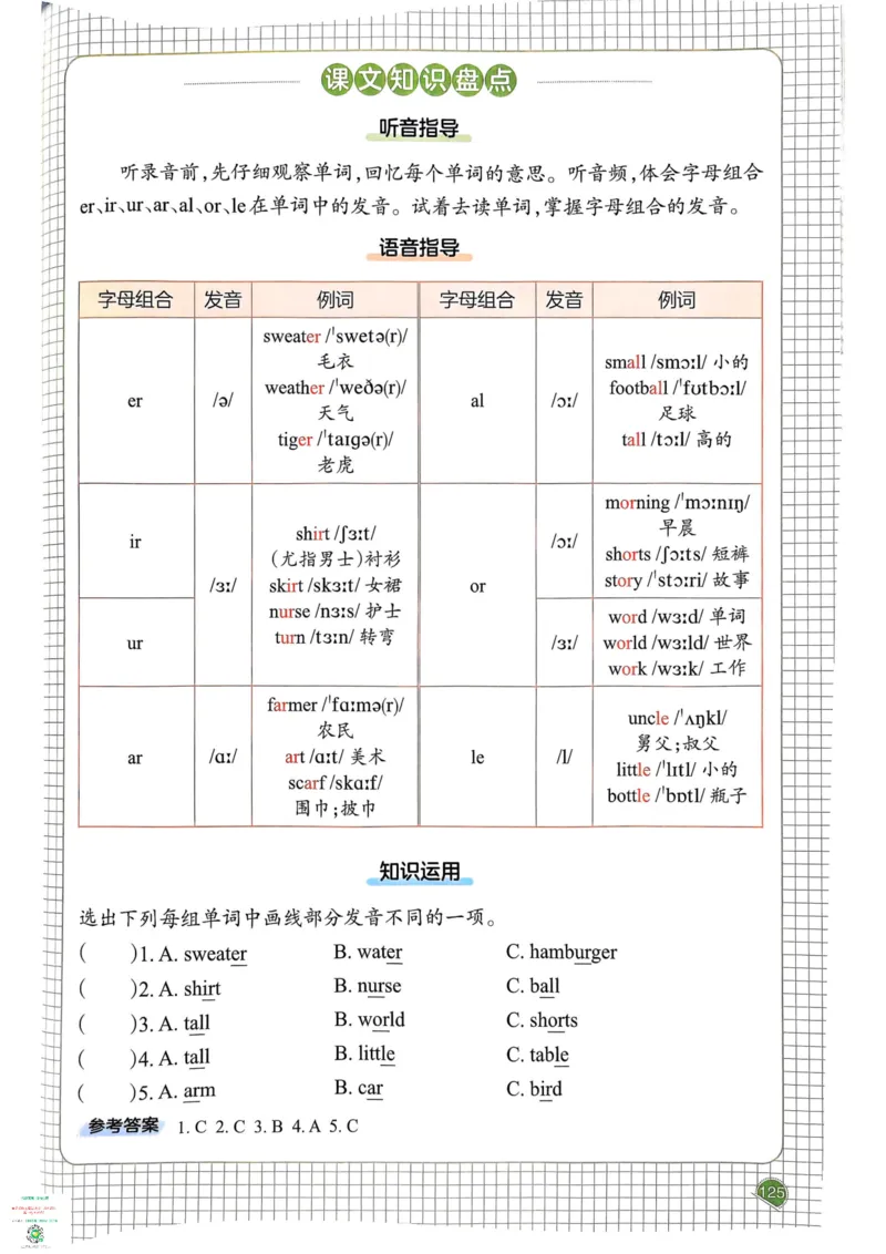 四年级英语下册25春人教PEP版《一本预习笔记》_26春四年级上下册人教版_四上英语合集人教版PEP英语四年级上册新教材（教学视频+课件+动画+音频+练习+教案）_17练习资料