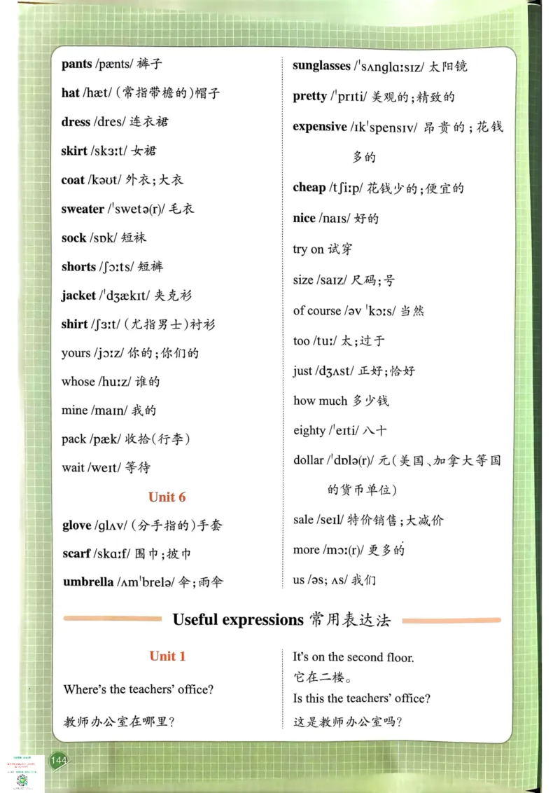 四年级英语下册25春人教PEP版《一本预习笔记》_26春四年级上下册人教版_四上英语合集人教版PEP英语四年级上册新教材（教学视频+课件+动画+音频+练习+教案）_17练习资料