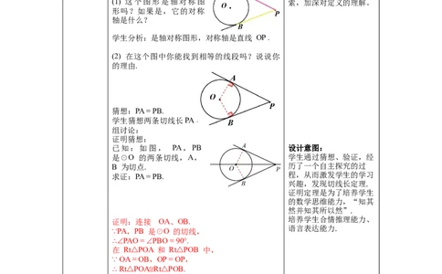 3.7切线长定理教案_北师大初中数学_9下-北师大版初中数学_01课件+教案+学案新课标_教案_3.BS九下第三章圆