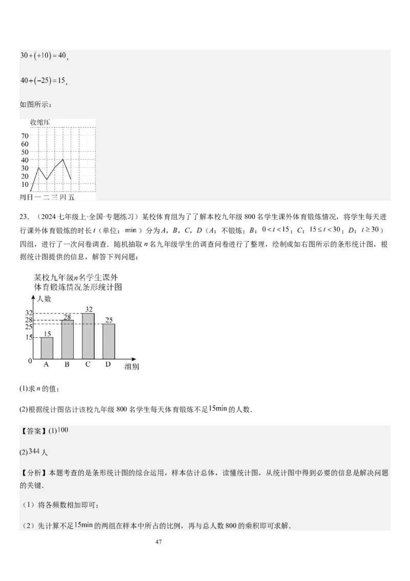 七上北师第6章数据的收集与整理（核心素养提升+中考能力提升+过关检测）（解析版）_北师大初中数学_7上-北师大版初中数学_7上-初中数学北师大（2024新版）持续更新_03课件+练习