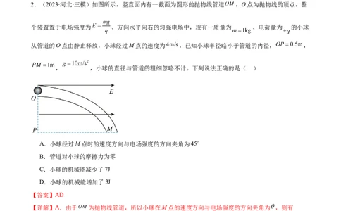 专题14电学中三大观点的综合应用（练习）（解析版）_03高考英语_2025年新高考资料_二轮复习_01高考语文等多个文件_上好课2025年高考物理二轮复习讲练测（新高考通用）