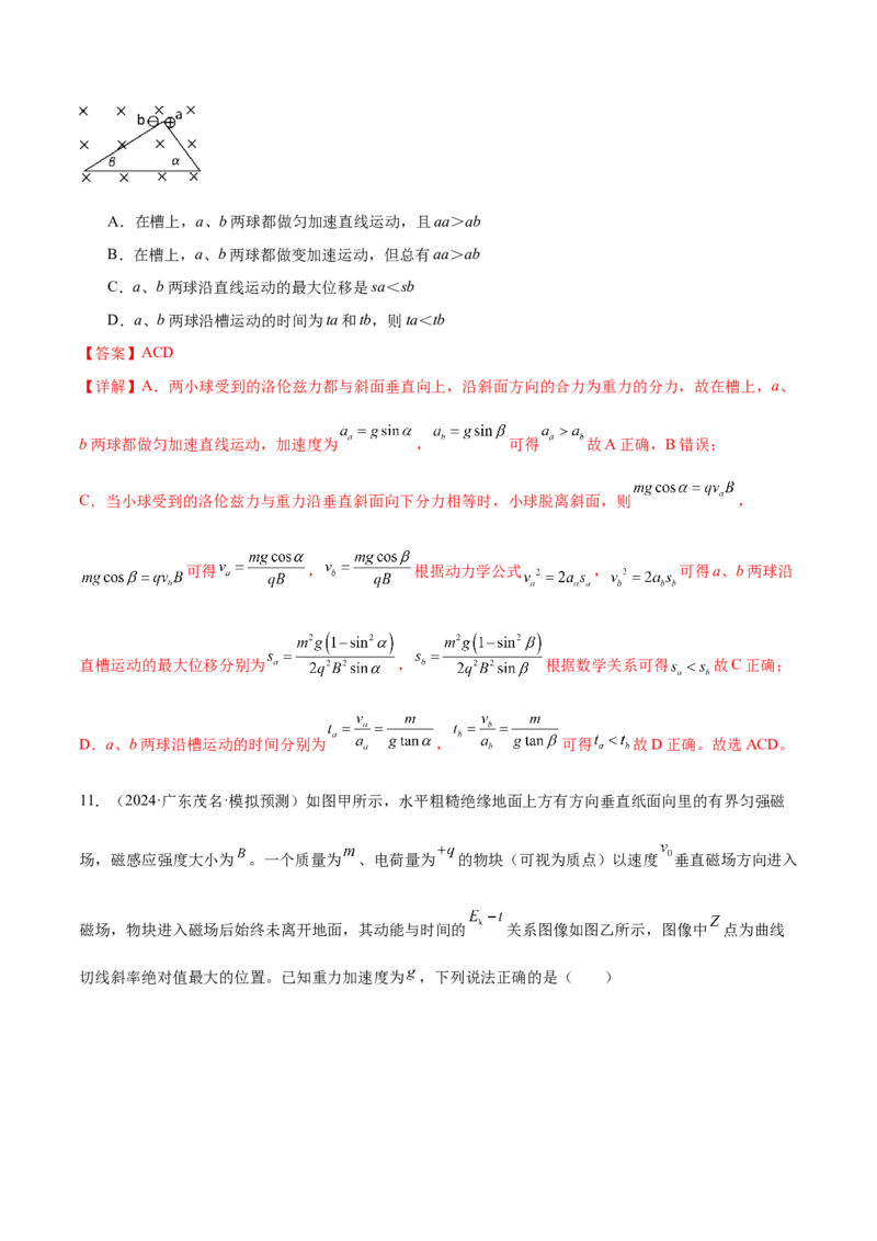 专题14电学中三大观点的综合应用（练习）（解析版）_03高考英语_2025年新高考资料_二轮复习_01高考语文等多个文件_上好课2025年高考物理二轮复习讲练测（新高考通用）