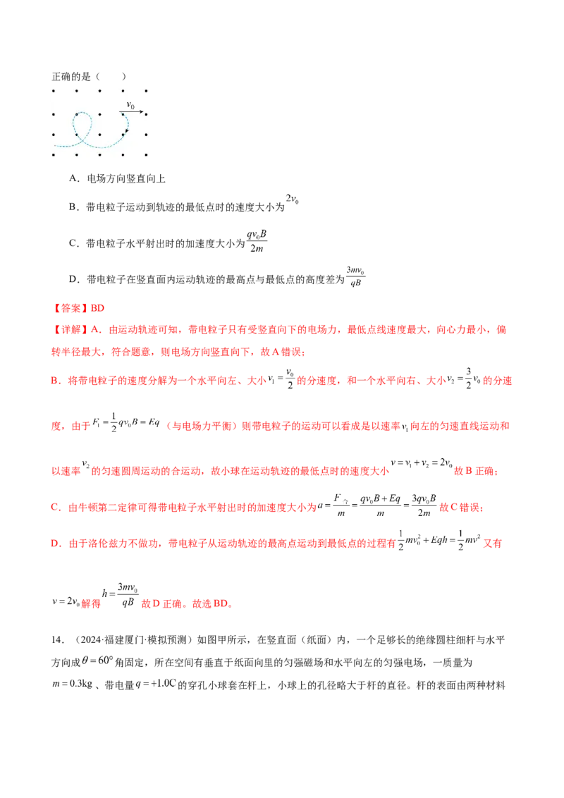 专题14电学中三大观点的综合应用（练习）（解析版）_03高考英语_2025年新高考资料_二轮复习_01高考语文等多个文件_上好课2025年高考物理二轮复习讲练测（新高考通用）