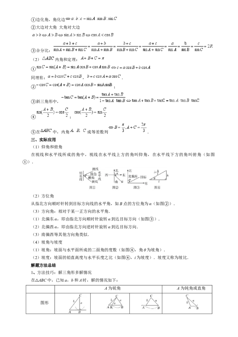 专题17解三角形（七大题型模拟精练核心素养分析方法归纳）-（新高考专用）专题17解三角形（思维导图知识清单核心素养分析方法归纳）_02高考数学_2025年新高考资料_一轮复习