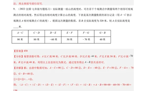 2.6有理数的加减混合运算（分层练习）（解析版）_北师大初中数学_7上-北师大版初中数学_7上-初中数学北师大（旧版）赠送_05习题试卷_1课时练习_同步练习（第1套）