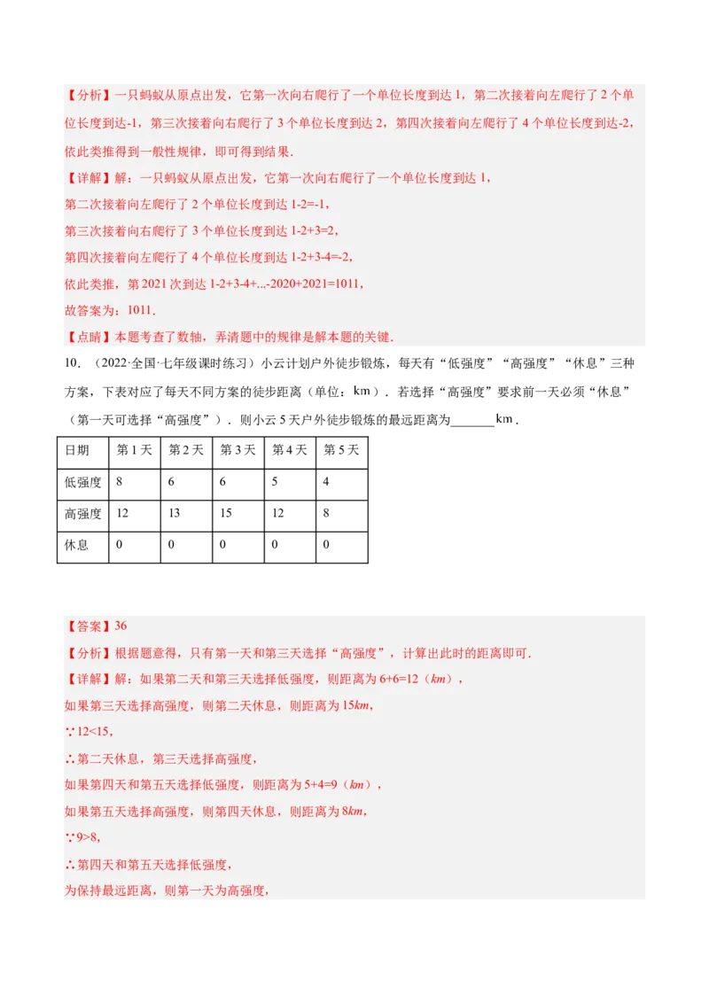 2.4有理数的加法（分层练习）（解析版）_北师大初中数学_7上-北师大版初中数学_7上-初中数学北师大（旧版）赠送_05习题试卷_1课时练习_同步练习（第1套）