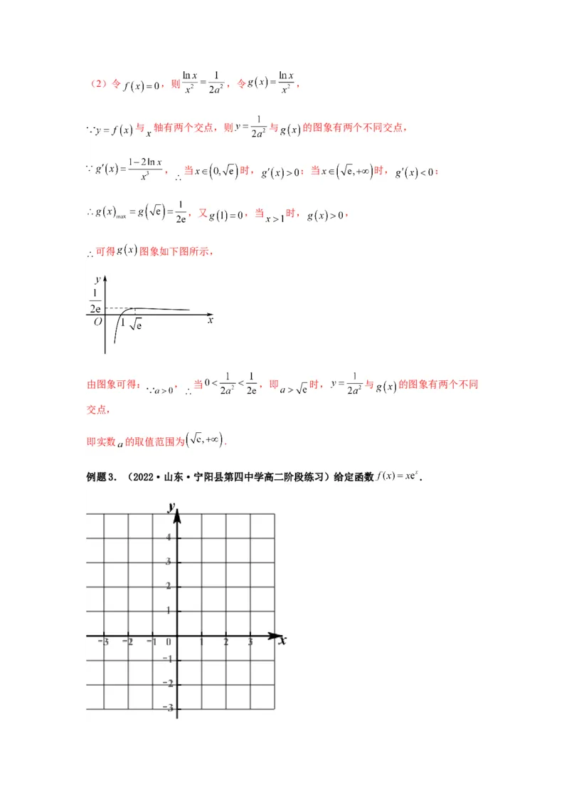专题3-6利用导函数研究方程的根（函数的零点）(解析版）_02高考数学_新高考复习资料_2023年新高考资料_二轮复习