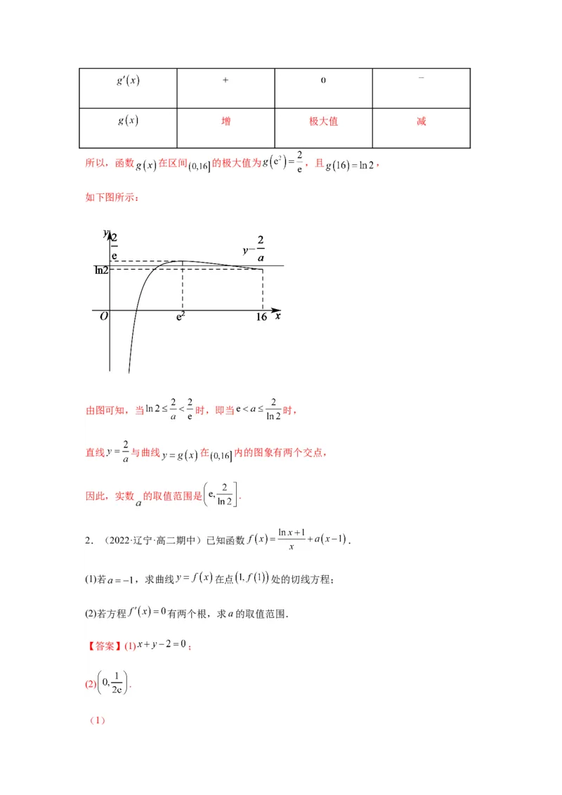 专题3-6利用导函数研究方程的根（函数的零点）(解析版）_02高考数学_新高考复习资料_2023年新高考资料_二轮复习
