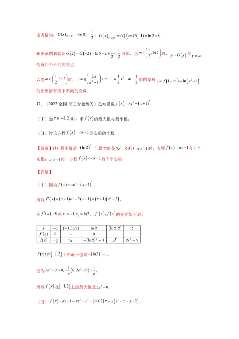 专题3-6利用导函数研究方程的根（函数的零点）(解析版）_02高考数学_新高考复习资料_2023年新高考资料_二轮复习