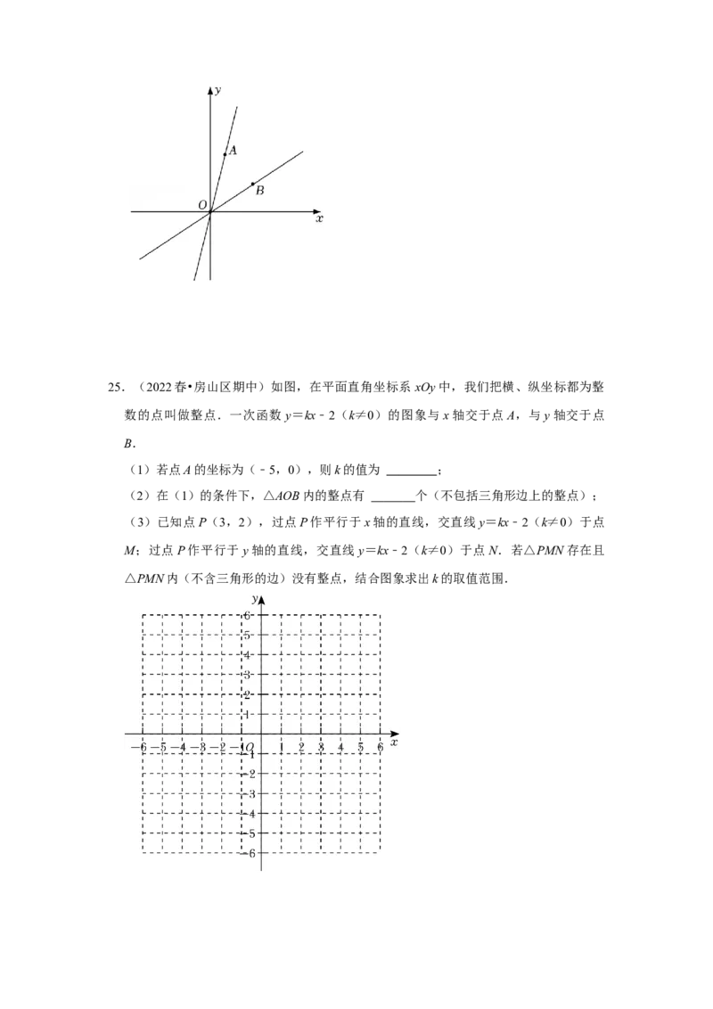 专题4.3一次函数的图象（能力提升）（原卷版）_北师大初中数学_8上-北师大版初中数学_旧版_06专项讲练_2022-2023学年八年级数学上册《同步考点解读&bull;专题训练》（北师大版）