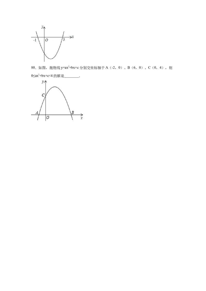 专题2.50《二次函数》全章复习与巩固（基础篇）（专项练习）_北师大初中数学_9下-北师大版初中数学_05习题试卷_1课时练习_同步练习（第2套）