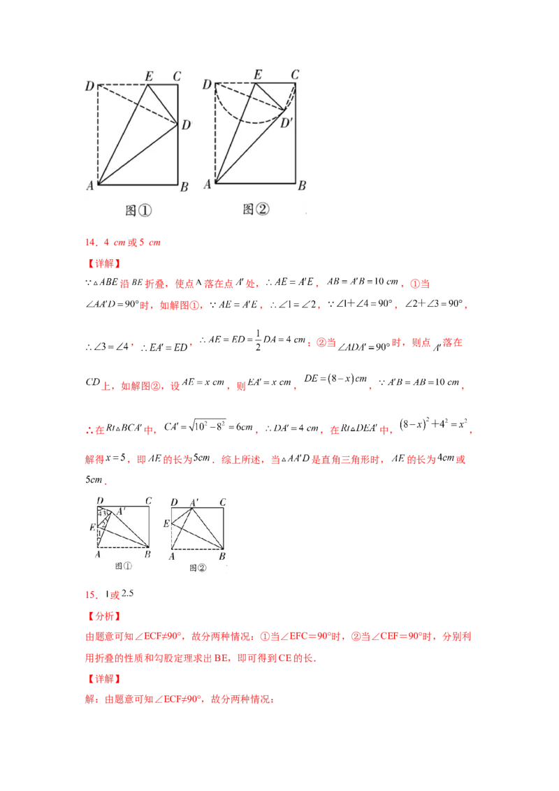 专题1.8勾股定理与动点问题（专项练习）-2021-2022学年八年级数学上册基础知识专项讲练（北师大版）_北师大初中数学_8上-北师大版初中数学_旧版_06专项讲练