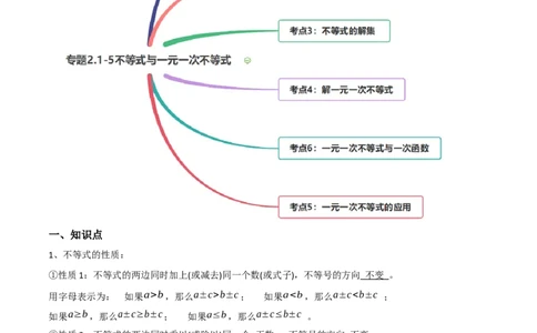 专题2.1-5不等式与一元一次不等式（讲练）-简单数学之八年级下册同步讲练（解析版）（北师大版）_北师大初中数学_8下-北师大版初中数学_旧版-可参考_06专项讲练
