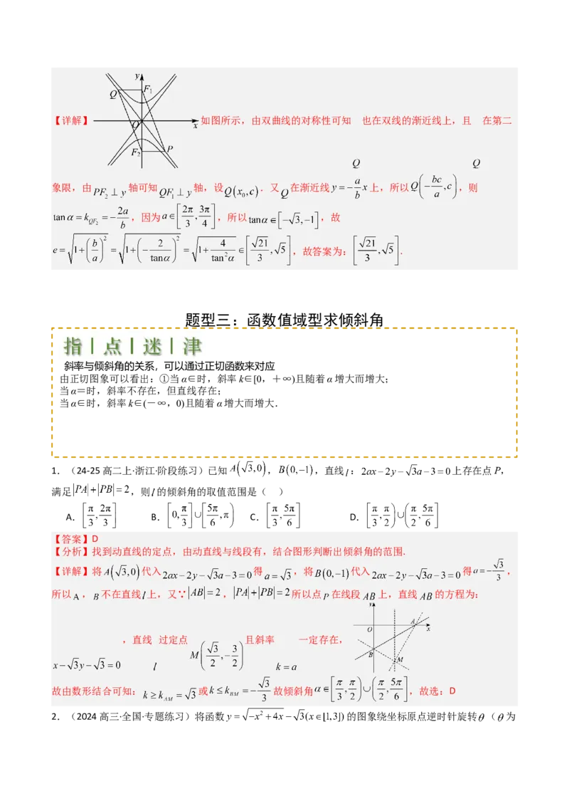 专题20直线方程应用（解析版）_02高考数学_2025年新高考资料_一轮复习_上好课2025年高考数学一轮复习知识清单3246850_题型必备&middot;冲高分