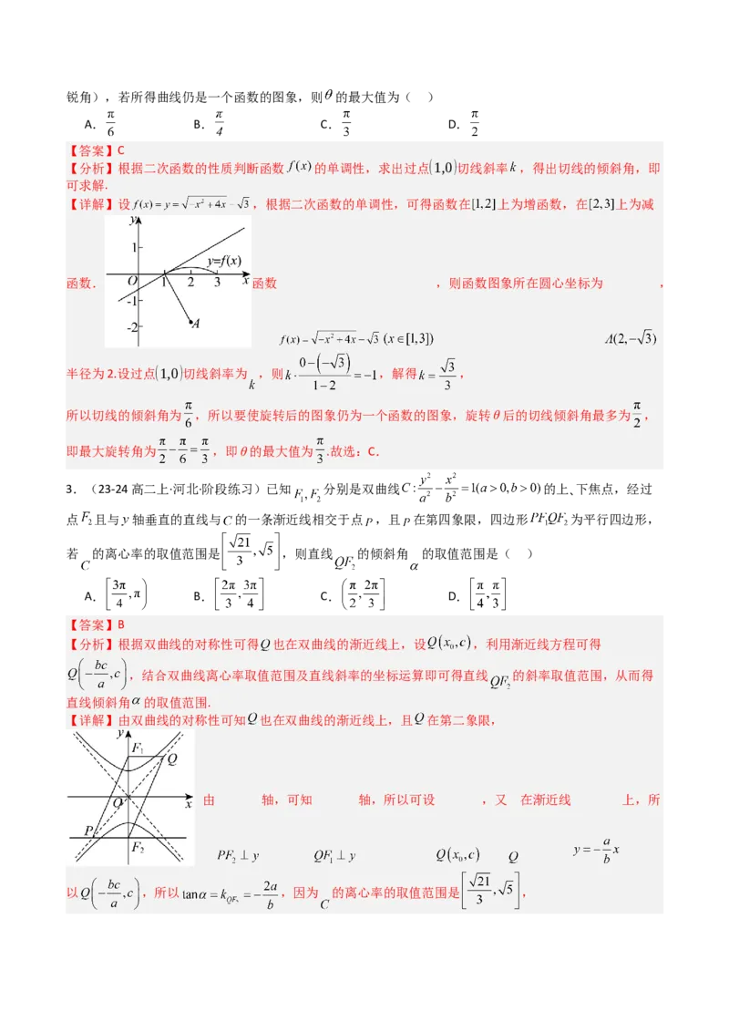 专题20直线方程应用（解析版）_02高考数学_2025年新高考资料_一轮复习_上好课2025年高考数学一轮复习知识清单3246850_题型必备&middot;冲高分