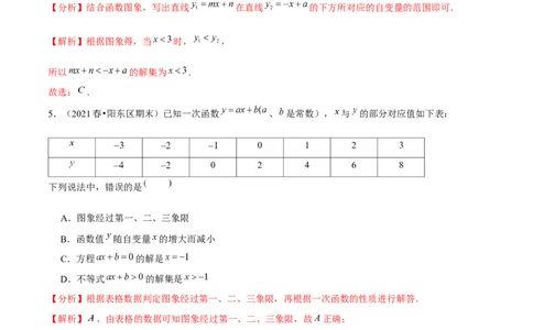 专题2.5一元一次不等式与一次函数-八年级数学下册尖子生同步培优题典（解析版）北师大版_北师大初中数学_8下-北师大版初中数学_旧版-可参考_05习题试卷_1课时练习