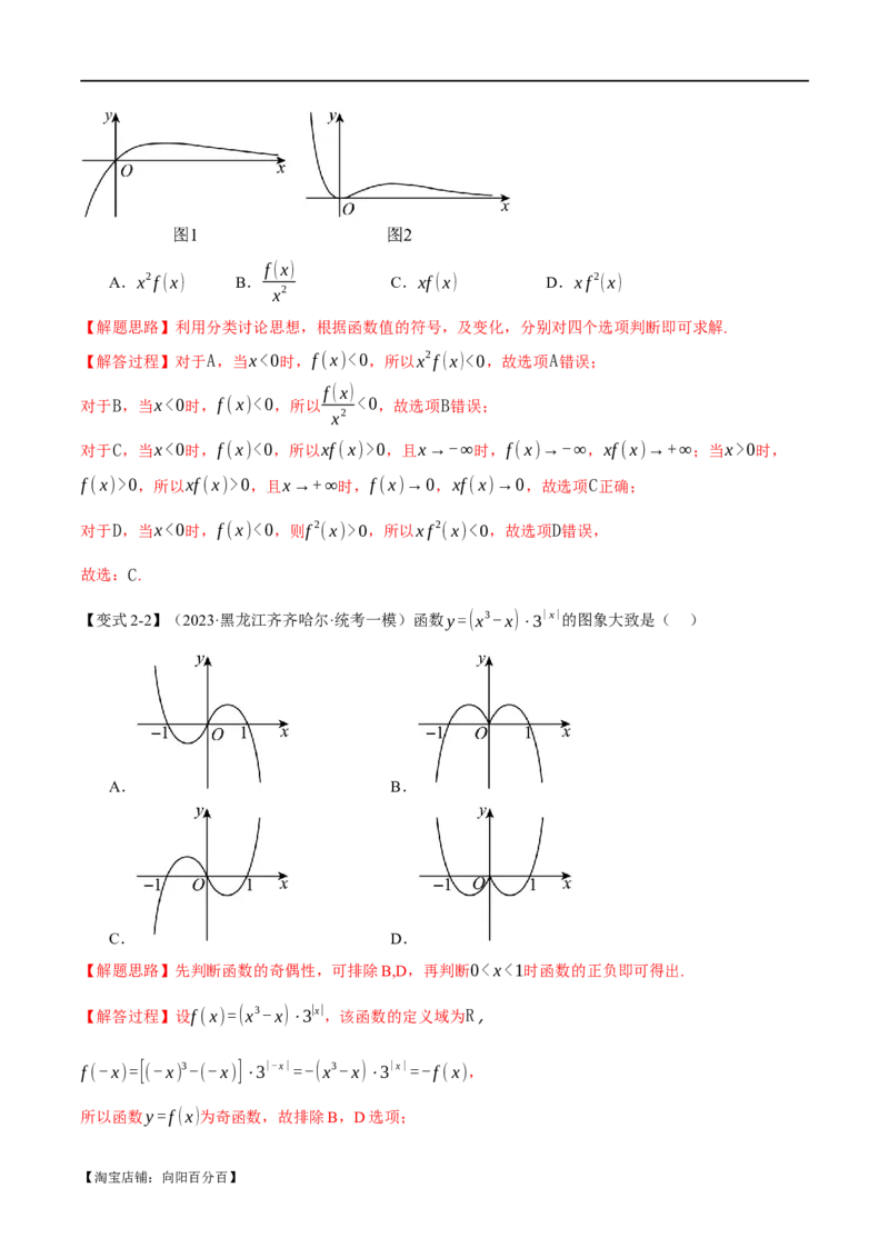 专题2.4函数的图象与函数的零点问题八大题型（举一反三）（新高考专用）（解析版）_02高考数学_新高考复习资料_2024年新高考资料_二轮复习资料_第一部分热点题型篇