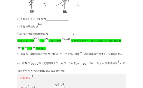 专题10二次函数中的特殊角问题（解析版）_北师大初中数学_9下-北师大版初中数学_06专项讲练_微专题2022-2023学年九年级数学下册常考点微专题提分精练（北师大版）