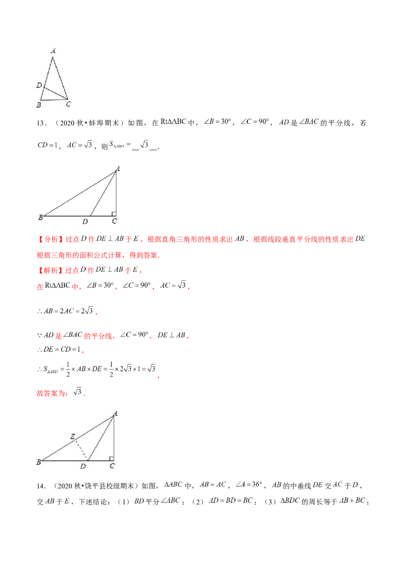 专题1.9第1章三角形的证明单元测试（能力过关卷）-八年级数学下册尖子生同步培优题典（解析版）北师大版_北师大初中数学_8下-北师大版初中数学_旧版-可参考_05习题试卷_2单元试卷