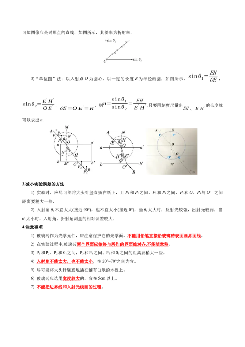 专题21热学和光学实验（讲义）（原卷版）_03高考英语_2025年新高考资料_二轮复习_01高考语文等多个文件_上好课2025年高考物理二轮复习讲练测（新高考通用）