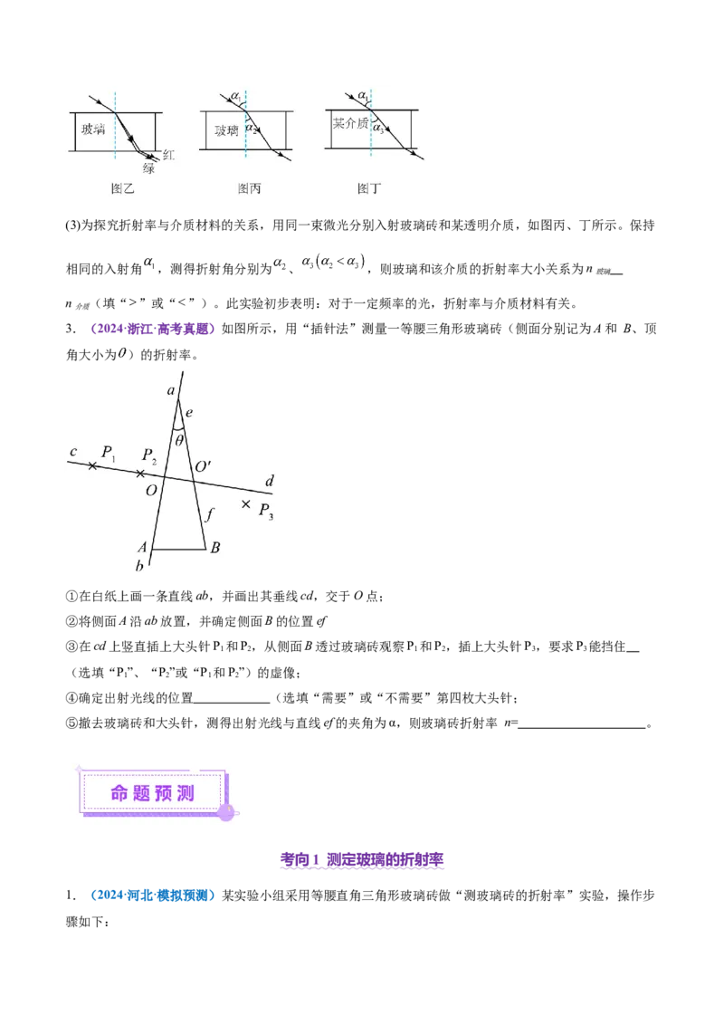 专题21热学和光学实验（讲义）（原卷版）_03高考英语_2025年新高考资料_二轮复习_01高考语文等多个文件_上好课2025年高考物理二轮复习讲练测（新高考通用）