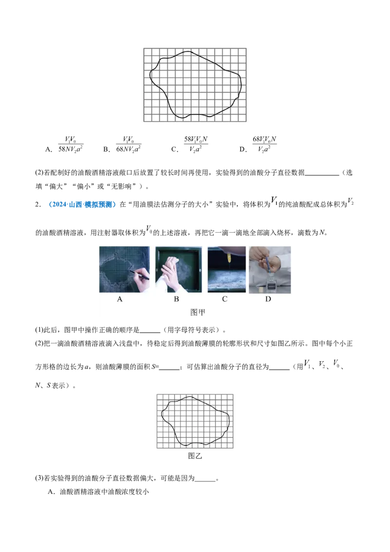 专题21热学和光学实验（讲义）（原卷版）_03高考英语_2025年新高考资料_二轮复习_01高考语文等多个文件_上好课2025年高考物理二轮复习讲练测（新高考通用）