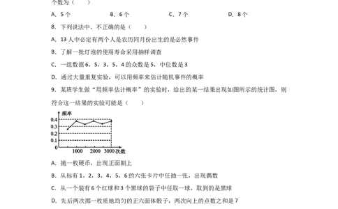 专题21用频率估计概率(重难题型)(原卷版)_北师大初中数学_9上-北师大版初中数学_06专项讲练_满分攻略2022-2023学年九年级数学上册《基础题型+重难题型》高分突破系列（北师大版）