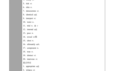 专题20.选择性必修第1册Unit4BodyLanguage（学生版）---2023届高三英语总复习（人教版2019）_03高考英语_新高考复习资料_2023年新高考资料_专项复习_2023届高三英语总复习