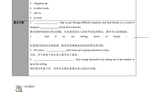 专题20.选择性必修第1册Unit4BodyLanguage（学生版）---2023届高三英语总复习（人教版2019）_03高考英语_新高考复习资料_2023年新高考资料_专项复习_2023届高三英语总复习