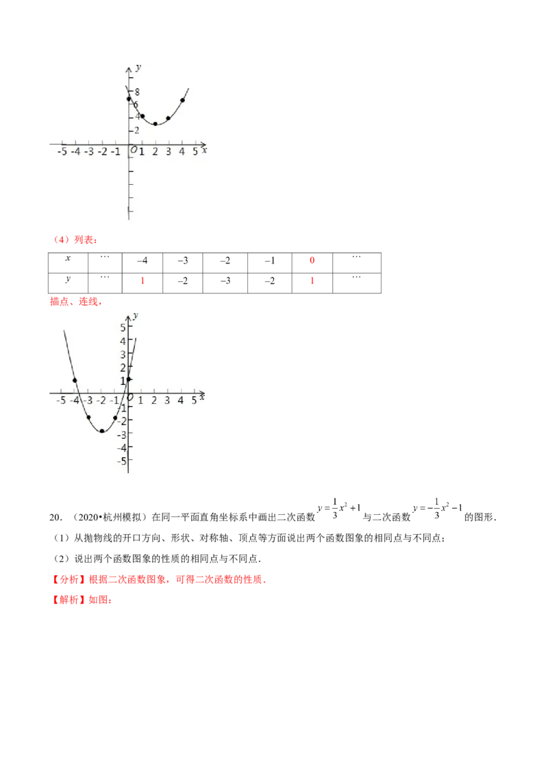 专题2.3二次函数的图象与性质（2）-九年级数学下册尖子生同步培优题典（解析版）北师大版_北师大初中数学_9下-北师大版初中数学_05习题试卷_1课时练习_同步练习（第1套）