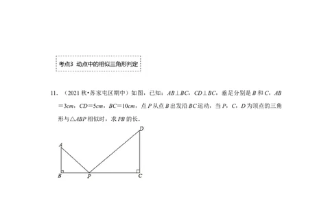 专题4.2.2相似三角形的判定（专项训练）-2022-2023学年九年级数学上册《同步考点解读&bull;专题训练》（北师大版）_北师大初中数学_9上-北师大版初中数学_06专项讲练